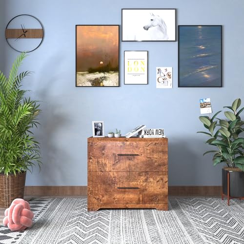 2 Drawer Wood Lateral File Cabinet V14503