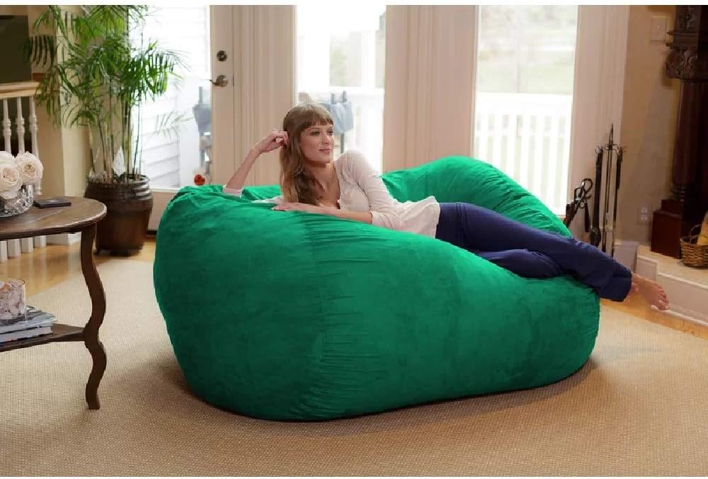 Large Ultra Plush Bean Bag Sofa with Microsuede Cover D645