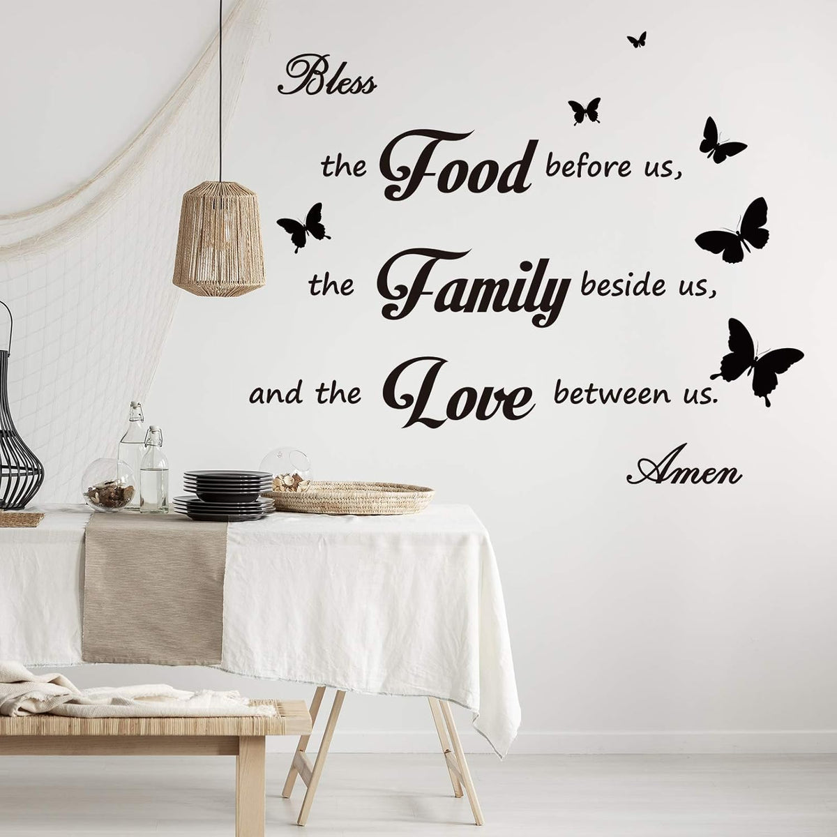 Bless The Food Before US Sign Wall Decor C4008