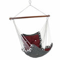 Gray/Red Tufted Swing Chair P838477