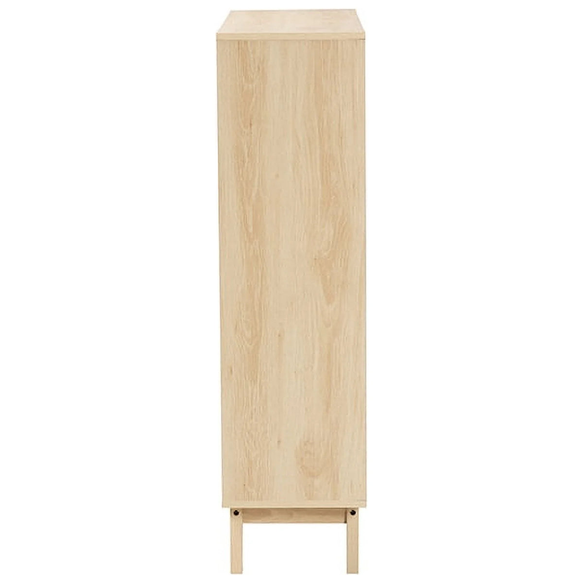 Oak Brown Finished Wood Bookshelf M571