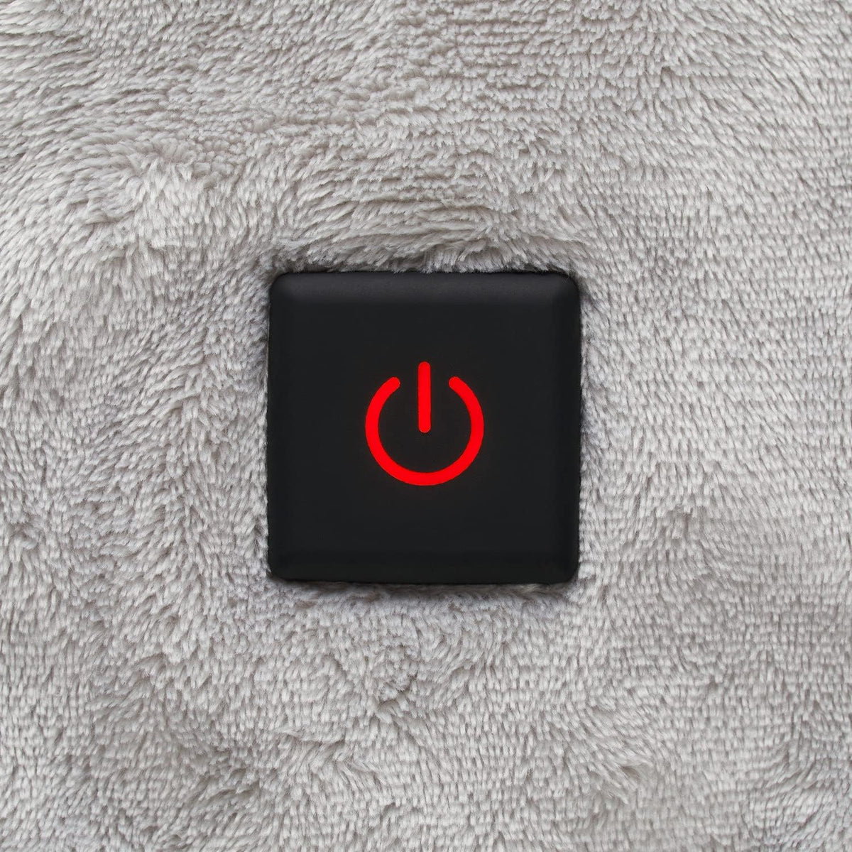Soft Silver Plush Electric Heated Throw with Remote Q204472