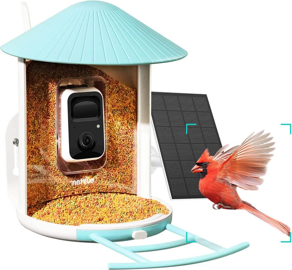 Birdfy Solar Camera with Humming Bird Feeder Extension Perch J427257