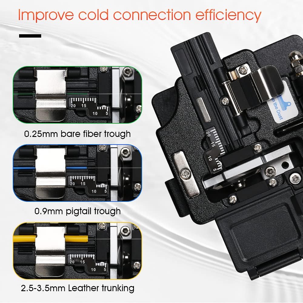 FTTH Fiber Cold Connection Tool Kit with Fiber Cleaver Visual Fault Locator Optical Power Meter N680