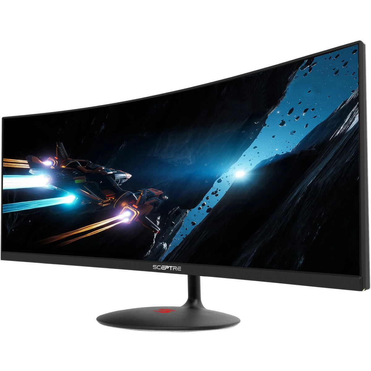 34" Curved Screen Gaming LCD Monitor, 21:9, Black W456132