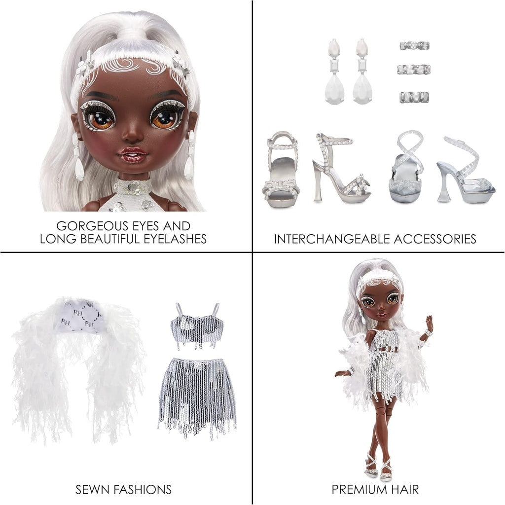 Rainbow High Posable Fashion Doll with 2 Designer Outfits & Vanity Playset J82992