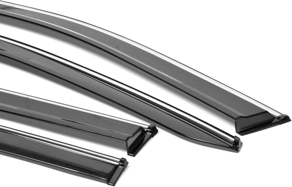 Window Visor with Chrome Trim 4PC F203562