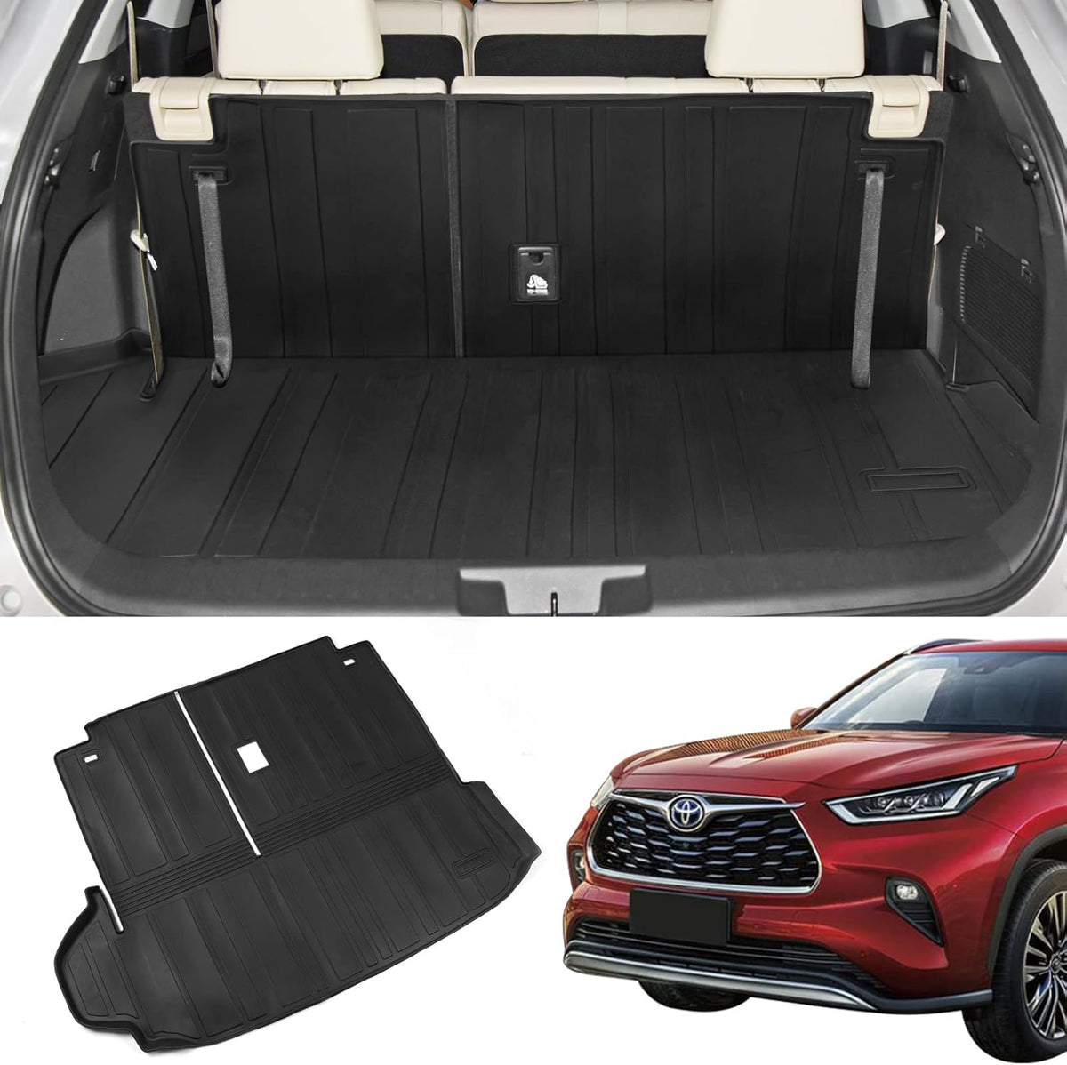 TPE All-Weather Cargo Liner Trunk Mat Pack of 2 W88889