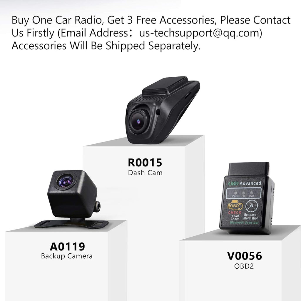 Android 10.0 Car Stereo, CarPlay & Android Auto, Double Din, 10.1 Inch E204316