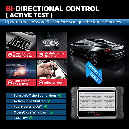 Autel MaxiCOM MK808S-TS Scanner, 2024 Complete TPMS Check/Activate/Relearn Tool, Same as MX808S-TS MK808Z-TS, 28+Service, BT Full System Scan,Bidirectional, FCA AutoAuth,Upgrade of MK808BT PRO MK808S A5205