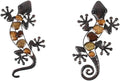 Metal Gecko Wall Statues (2 Pack) D41335