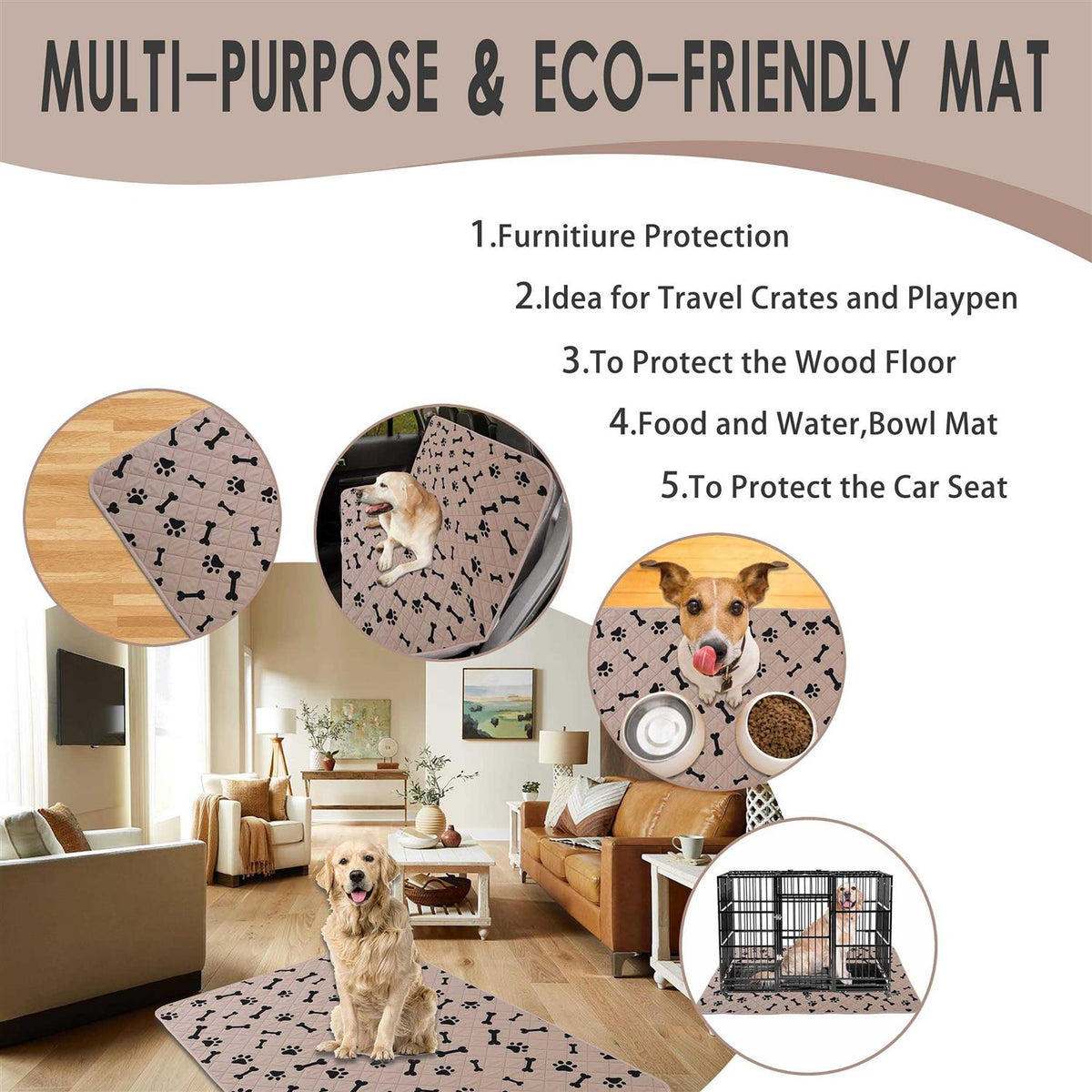Washable Non-Slip Puppy Pads B479