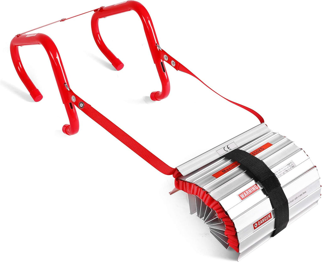 2 Story Anti-Slip 15 Ft Fire Escape Ladder X607