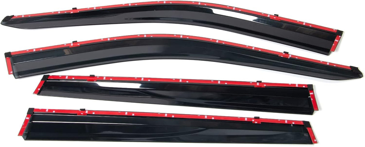 Window Visor with Chrome Trim 4PC F203562