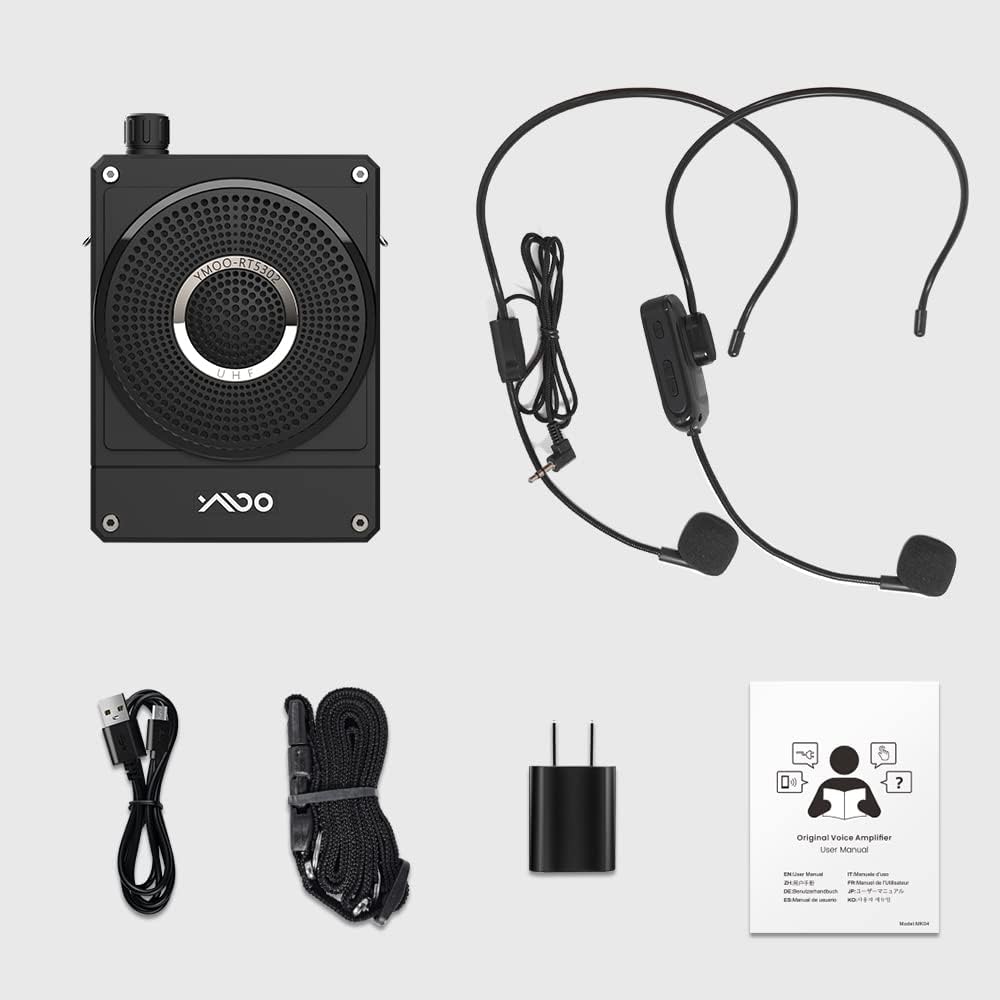 Voice Amplifier with Wireless Microphone Headset F8191