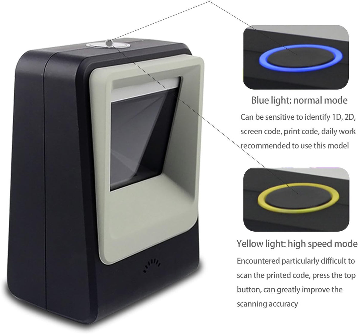2D QR Barcode Scanner Pack of 2 D855