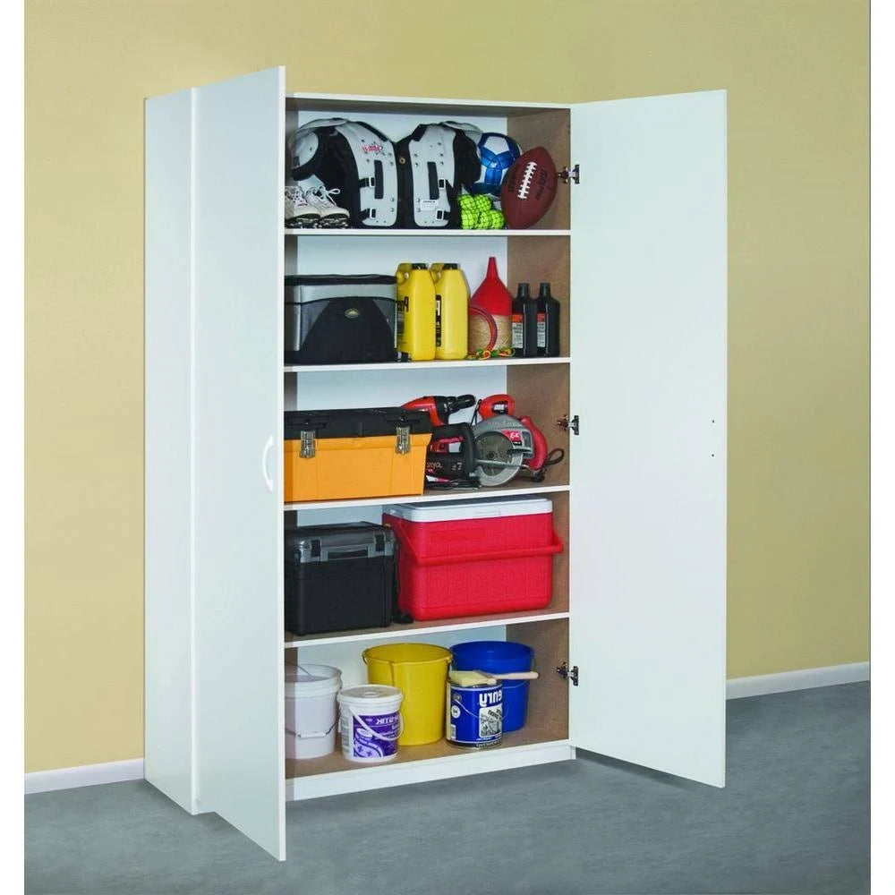 White Melamine Storage Cabinet E1946