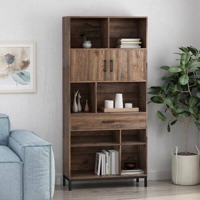 Walnut Standard Bookcase U206