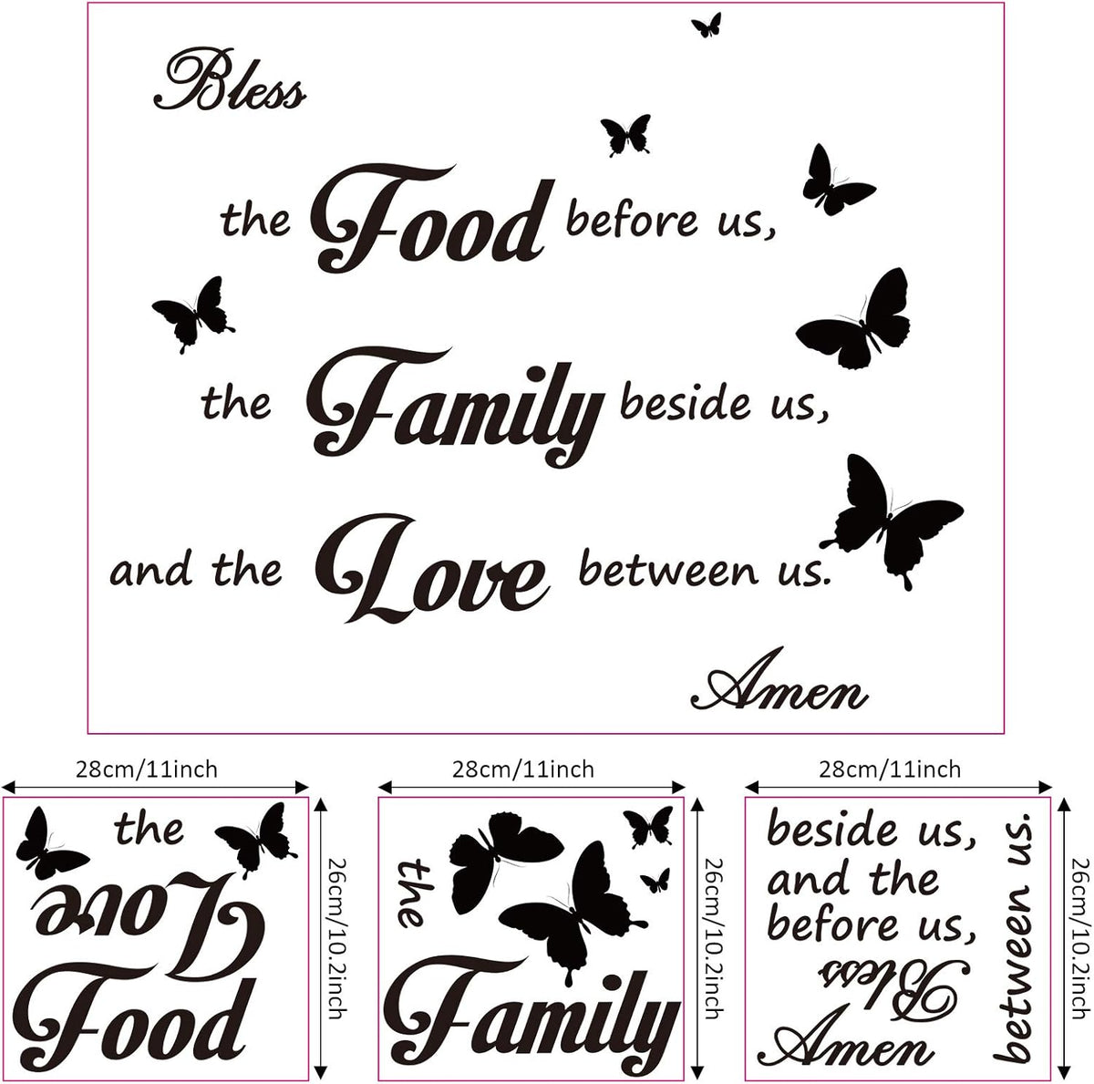 Bless The Food Before US Sign Wall Decor C4008