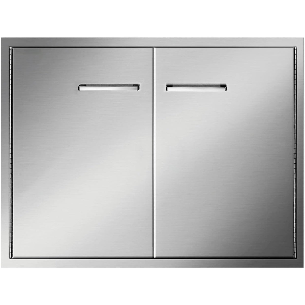 Double BBQ Access Door 33''Wx23''H Brushed 304 Stainless Steel B355