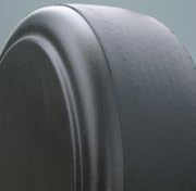 Rigid Tire Cover with Hard Plastic Face & Fabric Vinyl Band H60194