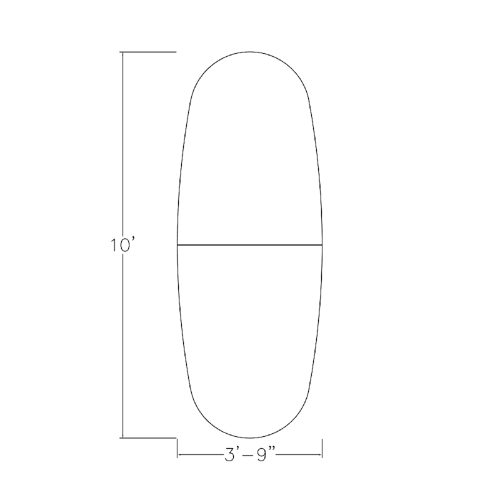 Oval Boat Shaped Conference Table with Power Modules Y744595