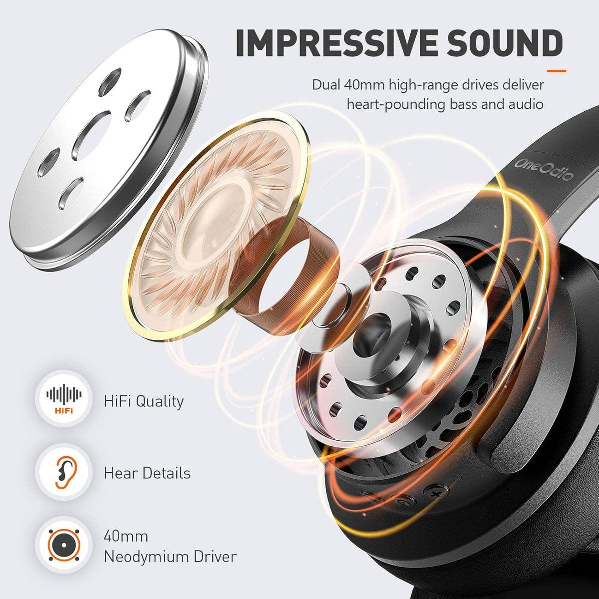 Hybrid Noise Cancelling Bluetooth Over Ear Headphones, Pack of 2 W2483