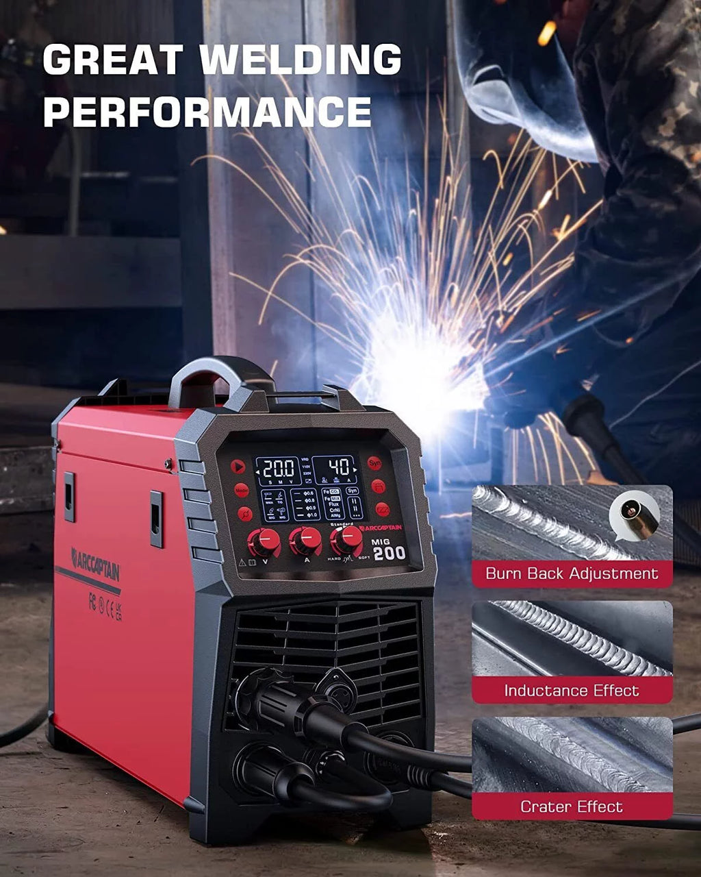 200Amp 110V/200V 6 in 1 Multi Process Welding Machine I981