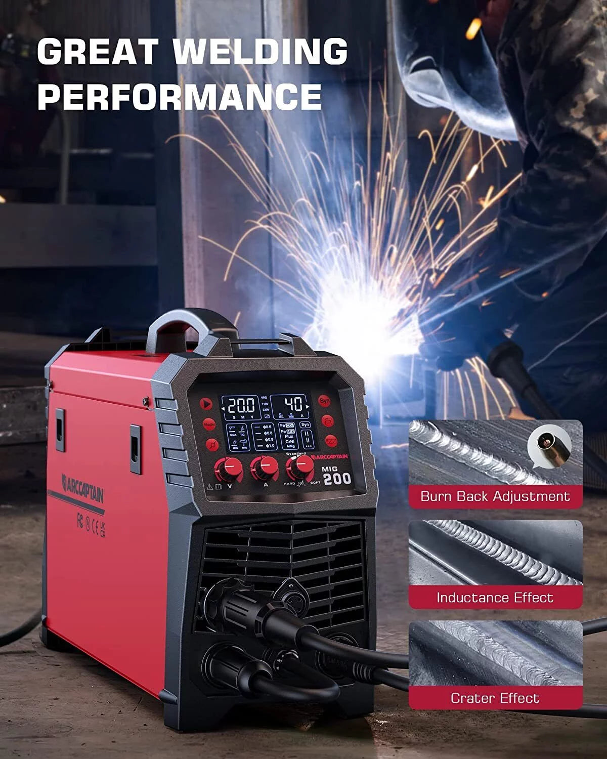 200Amp 110V/200V 6 in 1 Multi Process Welding Machine I981