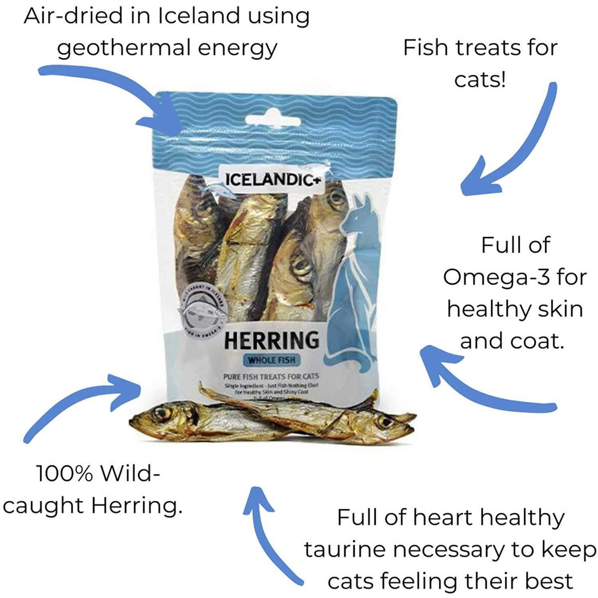 Herring Whole Fish Cat Treats F154