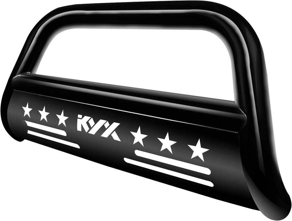 Black Bull Bar with Light Bar for Toyota Tacoma Pickup Truck Q365