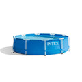 10 Foot x 30 inch Round Metal Frame Above Ground Swimming Pool K720