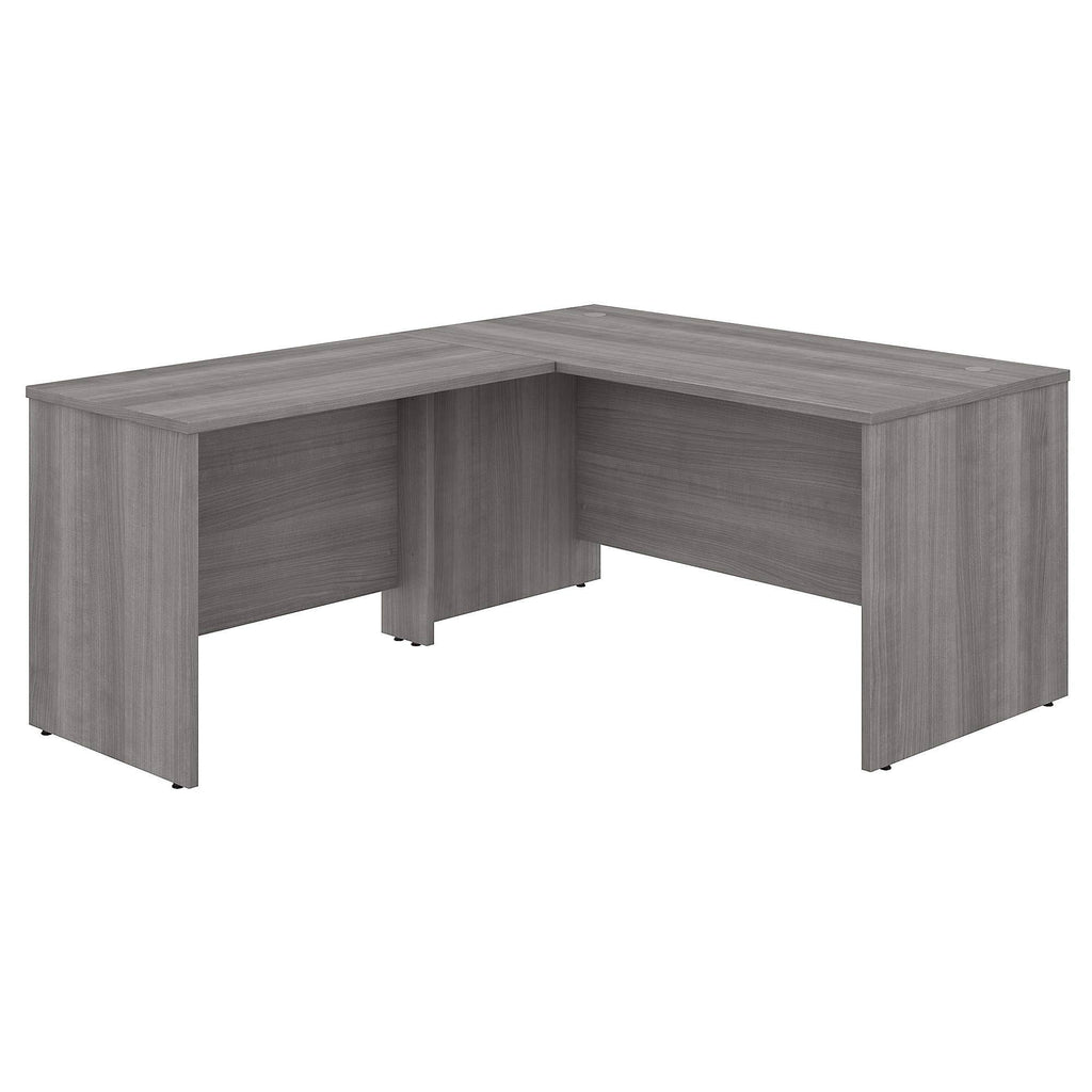 60 x 30 in. L Shaped Desk with 42 in. Return Platinum Gray X435