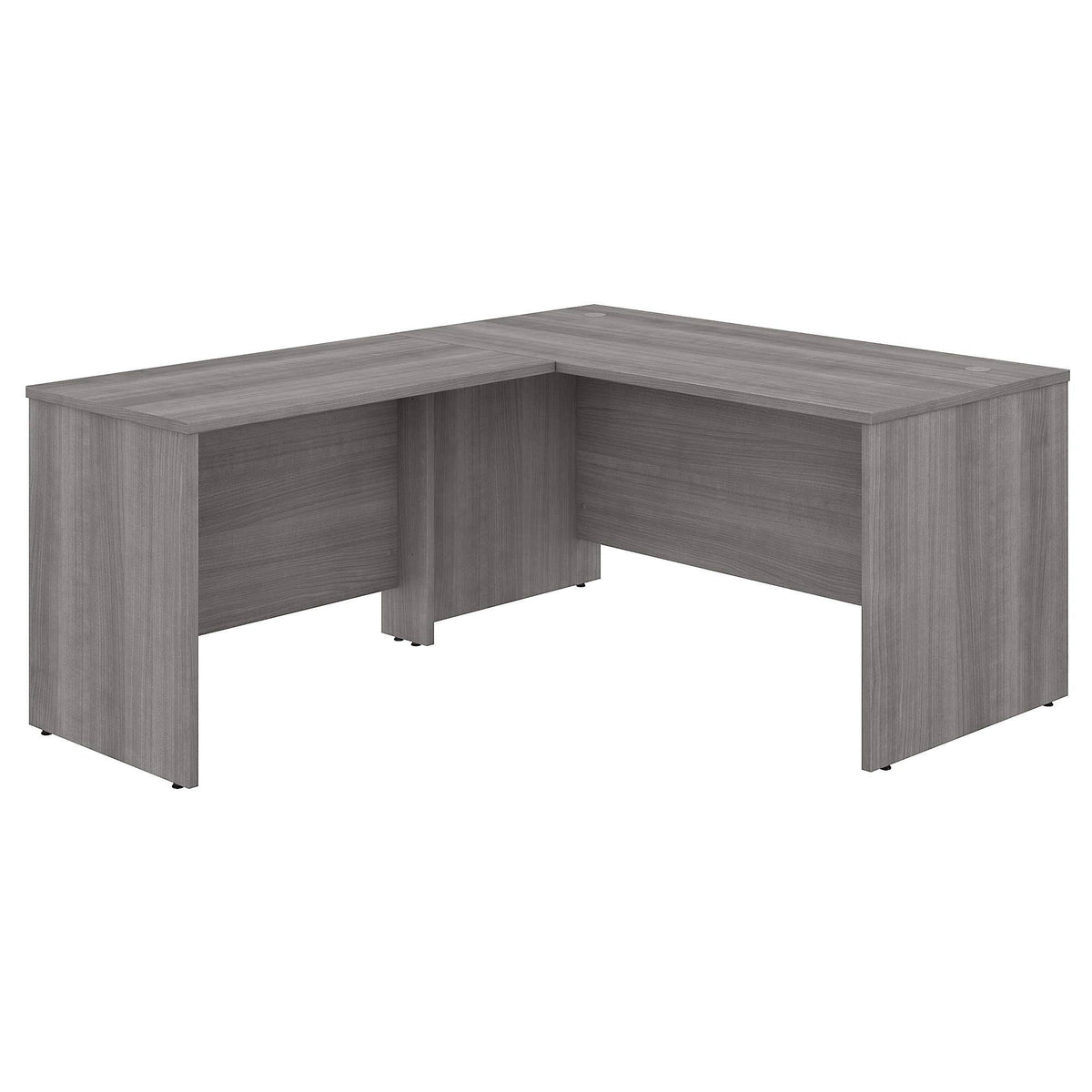 60 x 30 in. L Shaped Desk with 42 in. Return Platinum Gray X435
