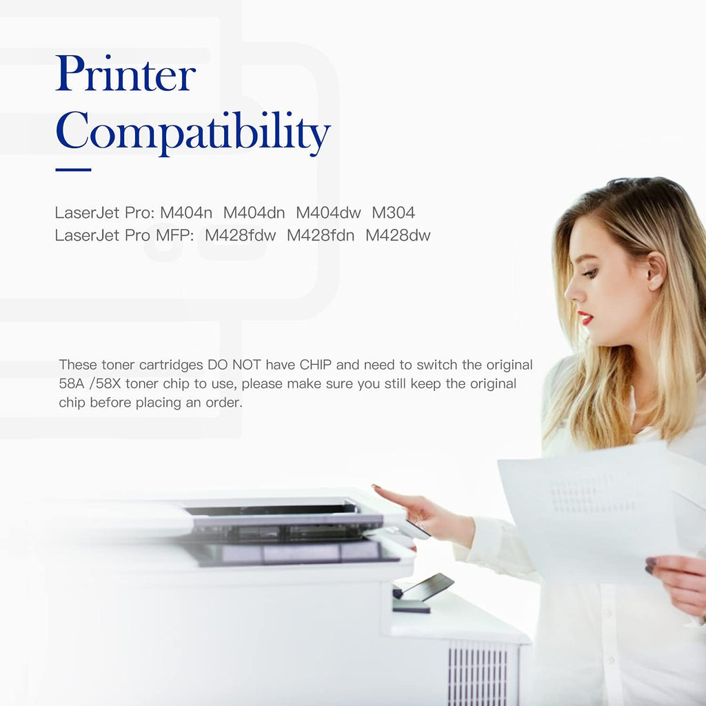 Black 2-Pack Compatible Toner Cartridge for HP M404 M428 C490