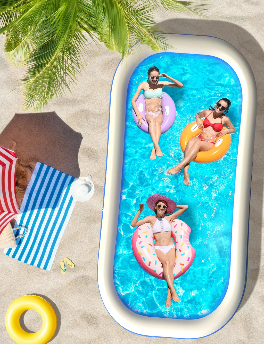 Inflatable Swimming Pool 118'' x 72'' x 20'' M1782