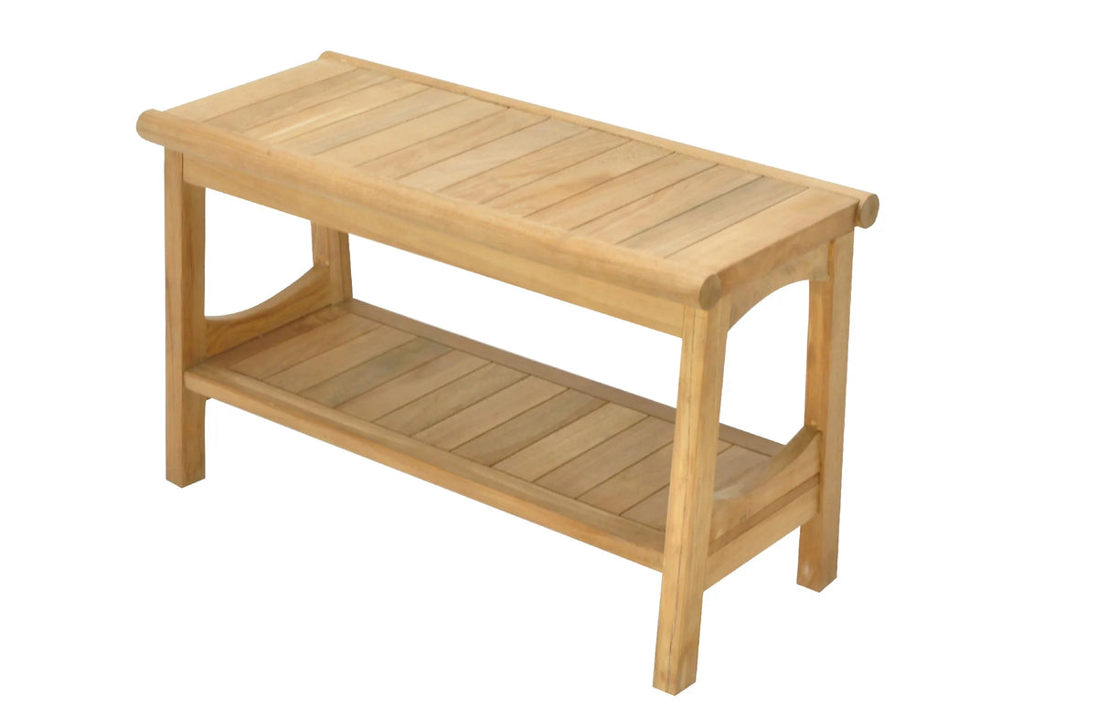 Teak Wood Shower Seat 30" Outdoor Bench H151380