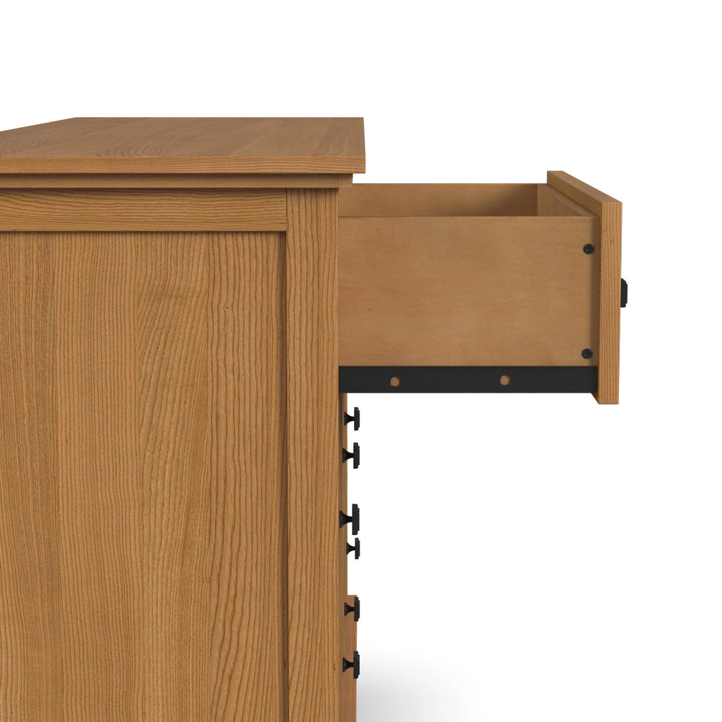 Brown 6 Drawer Wood Dresser S82720