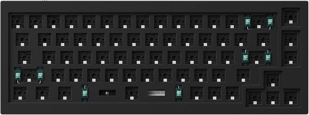 Grey Full Aluminum 65% Hot-Swappable Mechanical Keyboard V75671