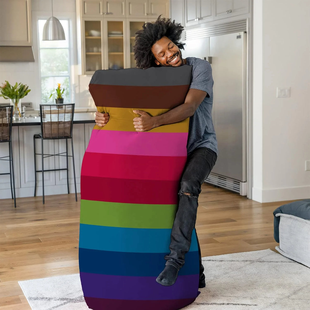 Oversized Plush Bean Bag Chair with Washable Cover G137351