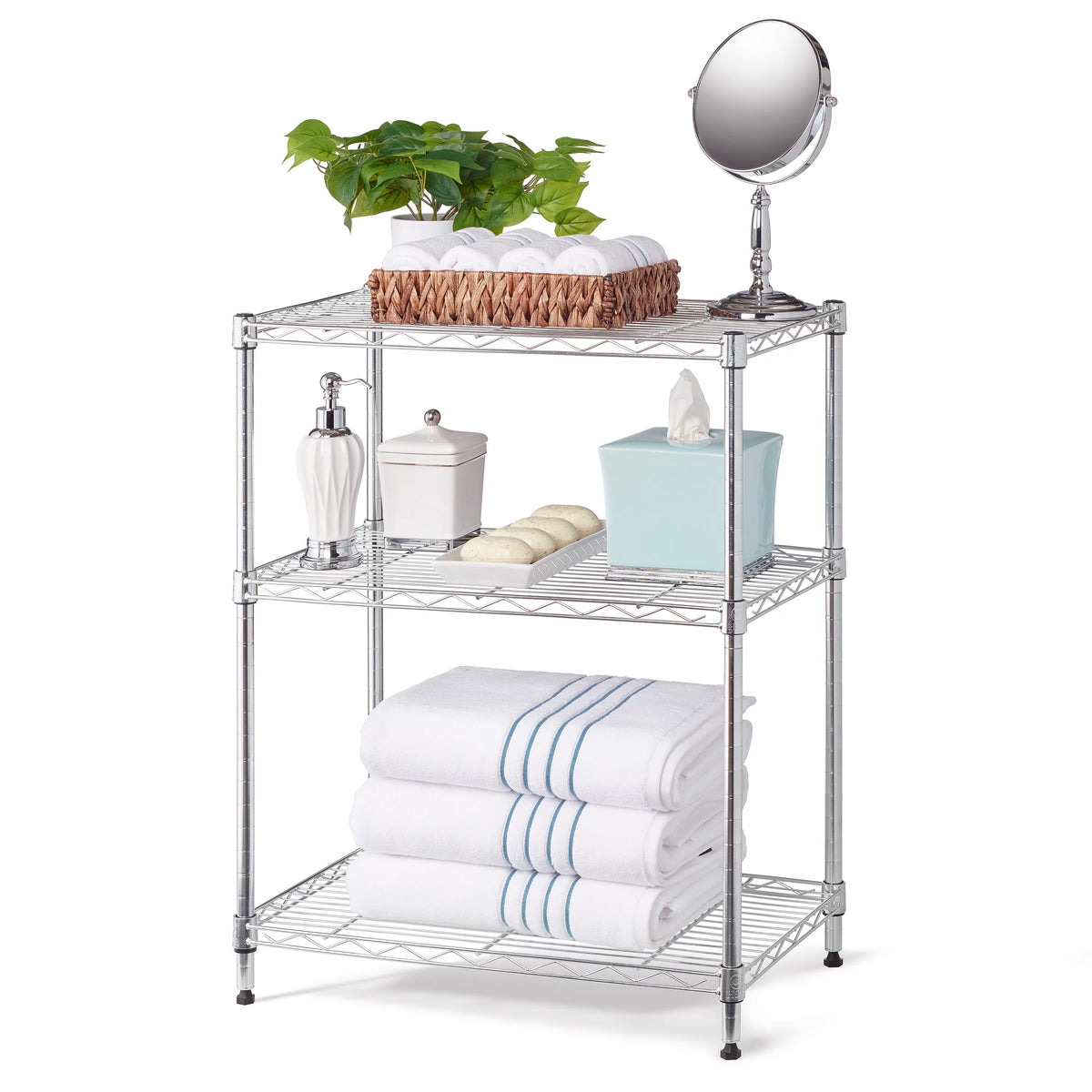 Chrome Wire 3-Tier 750lb Capacity U631460