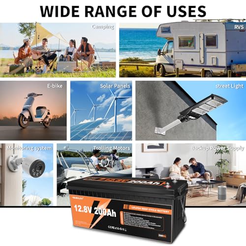 12V 300Ah LiFePO4 Lithium Battery with 200A BMS Z40306