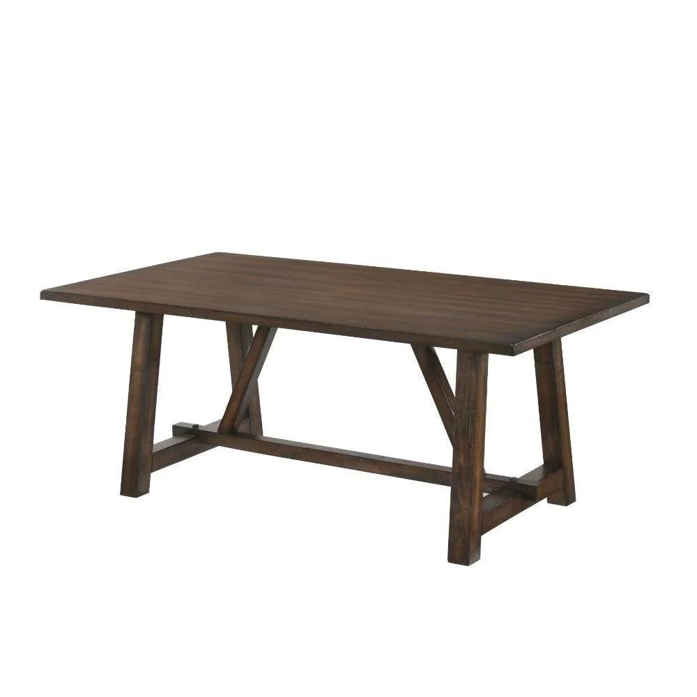 Dark Oak Dining Table with 6 Chairs D5895