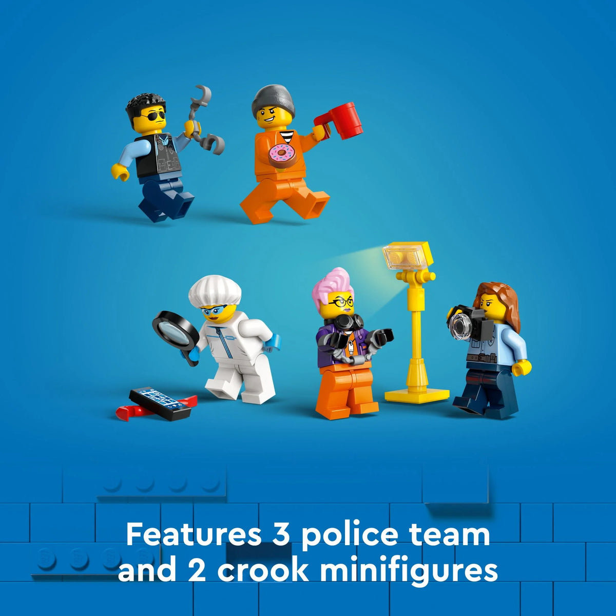 Police Truck Toy with Quad Bike and Minifigures D937