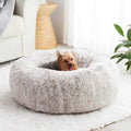 Small Dog Bed Donut Faux Fur Anti-Anxiety Pet Bed L604936