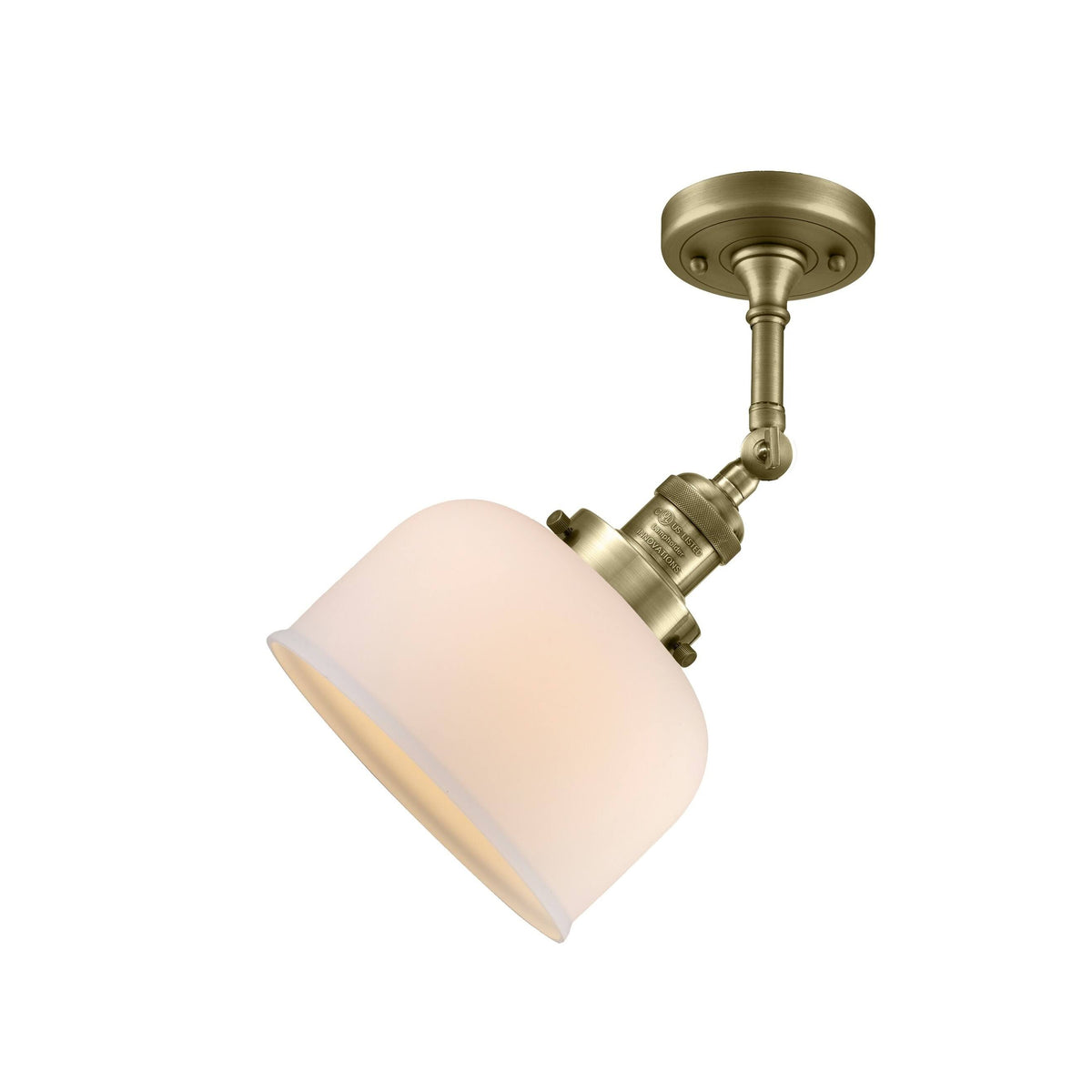 Antique Brass Semi Flush Mount Light O776375