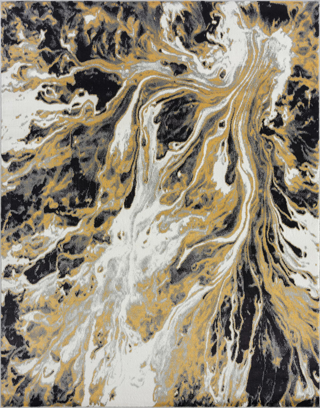 8x10 Yellow Modern Area Rug B92262