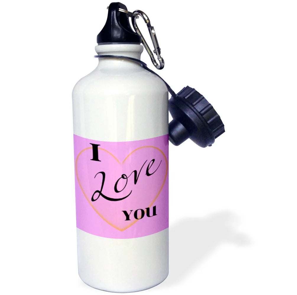 Pink Heart Sports Water Bottle, 21oz S284303