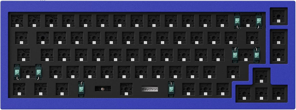 Grey Full Aluminum 65% Hot-Swappable Mechanical Keyboard V75671