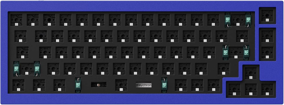 Grey Full Aluminum 65% Hot-Swappable Mechanical Keyboard V75671